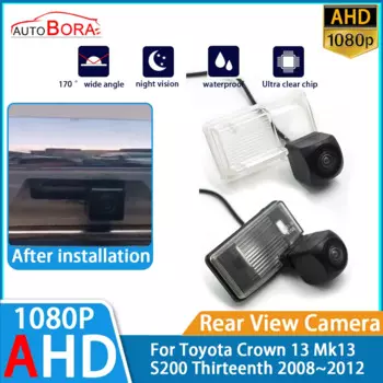 Камера заднего вида ZhuCamX AHD 1080P для Toyota Crown 13 Mk13 S200 2008 ~ 2012
