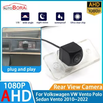 Камера заднего вида ZhuCamX AHD 1080P для Volkswagen VW Vento Polo Sedan Vento 2010 ~ 2022