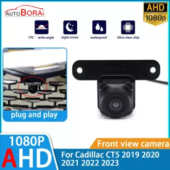 Камера заднего вида ZhuCamX AHD 1080P с ночным видением и логотипом для Cadillac CT5 2019 2020 2021 2022