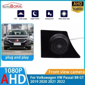 Камера заднего вида ZhuCamX AHD 1080p с ночным видением и логотипом для Volkswagen VW Passat B8 GT 2019 2020 2021