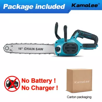 Kamolee 16Inch 8000w Brushless Electric Chainsaw Automatic Oiling Woodworking Power Tool For Makita 18v Battery