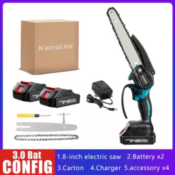 Kamolee Бесщеточная электрическая цепная пила 24В для аккумулятора Makita 18В