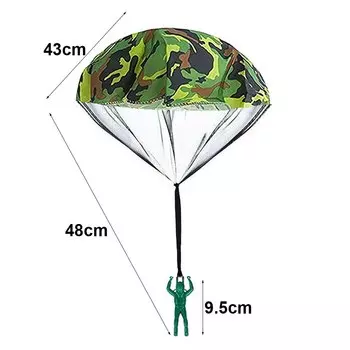 Камуфляжный ручной парашют с солдатиком