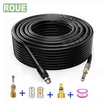 Канализационный и канализационный кабель 1/4 дюйма для очистки труб NPT, шланг высокого давления, засорение, шланг, шнур, сопло для мойки Lavor Parkside Jet