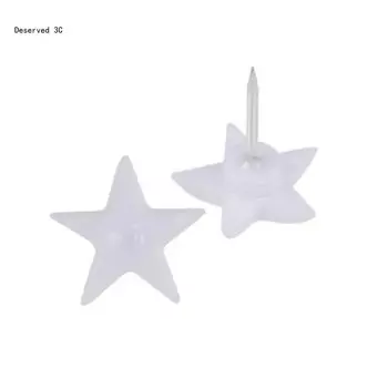 Канцелярские кнопки OOTDTY звездочки пластик