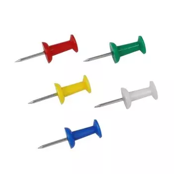 Канцелярские кнопки разноцветные 100 штук