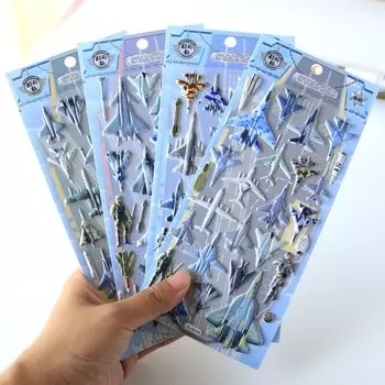 Канцелярские наклейки Amengguo, самолеты, пластик