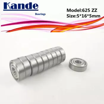 Kande подшипники 625 ABEC-1 625ZZ ABEC-3 625ZZ ABEC-5 625 ZZ Миниатюрный радиальный шарикоподшипник 5x16x5 мм 625-2Z