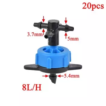 Капельный разъем GI Yuling 2/4-way синего цвета