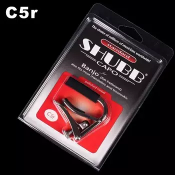 Каподастр Shubb C5R для банджо, мандолина или бузуки, радиочастотный полированный никелевый каподастр, каподастр для игры Rylynn от Энди Макки