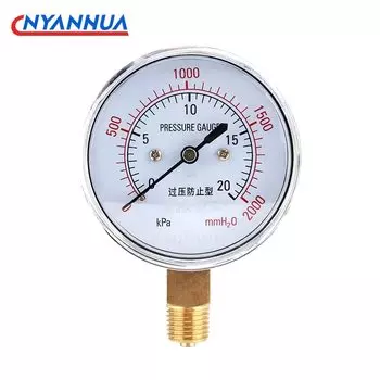 Капсульный манометр, компактный гидравлический измеритель давления, 0-40 кПа