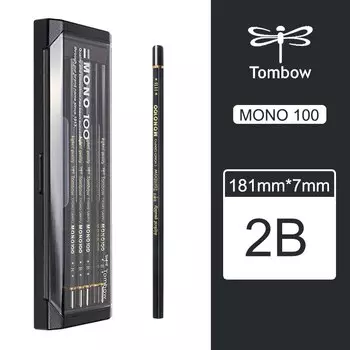 Карандаши TOMBOW MONO100 HB 12 шт.