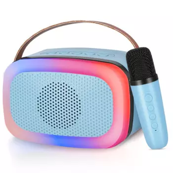 Караоке-машина CNCBSR для детей и взрослых, портативный Bluetooth-микрофон для караоке, с изменением голоса, лампочка для наружного и внутреннего освещения