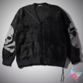 Кардиган на пуговицах с принтом в виде скелета