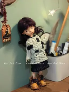 Kari Doll Одежда и юбки Чайная окрашенная черно-белым сопряжением для куклы Landazz Landoudou