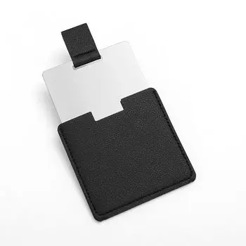 Карманное косметическое зеркало из нержавеющей стали