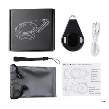 Карманный микроскоп со светодиодной подсветкой 60X-100X, цифровая лупа для электронного чтения со светодиодом Type-C,