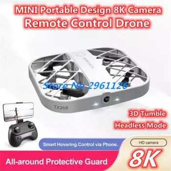 Карманный мини-Квадрокоптер с поддержкой Wi-Fi и камеры 8K