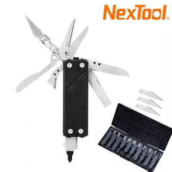 Карманный Мультитул NexTool E1 10 в 1, складные многофункциональные инструменты, сменный нож для резьбы с отверткой, набор инструментов для повседневного использования