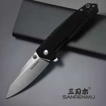 Карманный складной нож SANRENMU с шарикоподшипником, сталь 12C2, 7, для использования на открытом воздухе, кемпинга, выживания, охоты, повседневного использования, тактический спасательный нож женский, SRM 9031