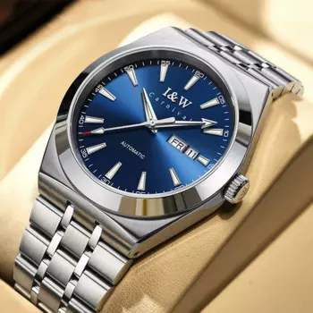 Карнавальные высококачественные брендовые роскошные механические часы MIYOTA для мужчин, водонепроницаемые светящиеся сапфировые часы 50 м, мужские часы