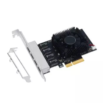 Карта Ethernet PCIE3.0X1 2,5 Гбит/с Сетевая карта PCIExpress PCIE3.0 2500 Мбит/с 4 порта RJ45 Адаптер HXBE