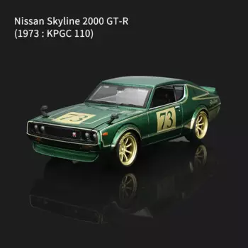 Карта Meichi 1:24 Nissan Skyline Ретро модель из сплава Модель автомобиля коллекция игрушек оптовая продажа