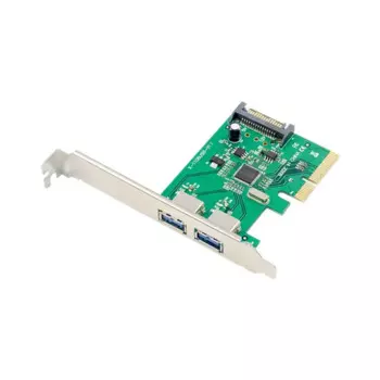 Карта PCIE X4 на 2 PORTS USB A 3.1 Двухпортовый двойной USB-концентратор Pci-e ASM1142 Чип Usb3.1 Карта расширения 10 Гбит/с без источника питания