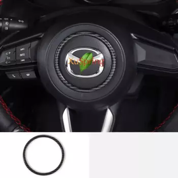 Картина АБС-пластика, наклейки на руль, декоративная круглая рамка, гарнир для Mazda CX-5 CX5 2017-2022 2023 2024, KF, Стайлинг автомобиля