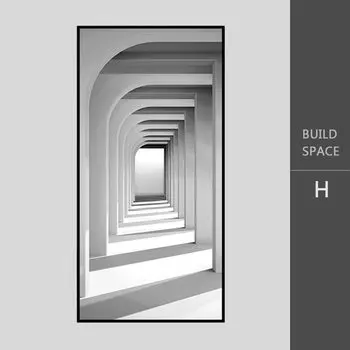 Картина AHPAINTING Modern Building Space Черно-белая