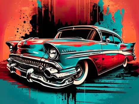 Картина AUTOMOTIVESHENYI, классическая, холст, суперкар