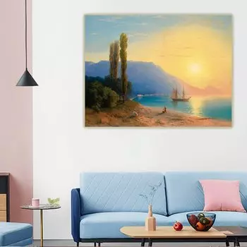 Картина Citon «Закат над Ялтой»