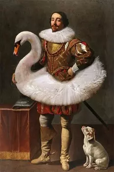 Картина Fashionista "Средневековый аристократ на скейтборде"