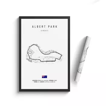 Картина Formula 1 Imola Monaco Track Canvas HALFLEMART