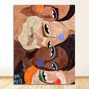 Картина "Индивидуальная женщина", DHRM, холст