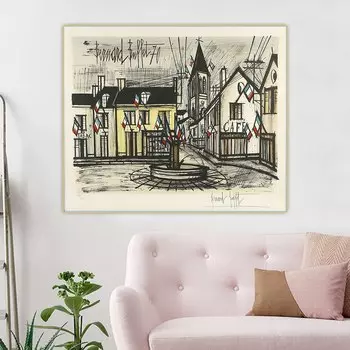 Картина маслом "День Бастилии", 1970 г., Bernard Buffet