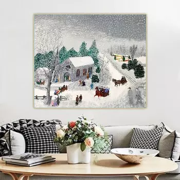 Картина маслом «Городской зал» Citon