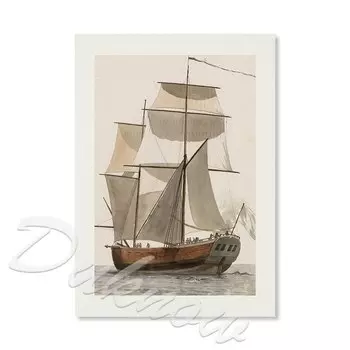 Картина "Морской пейзаж", Duknow, печать на холсте