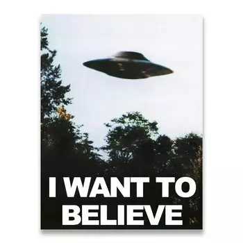 Картина на холсте AliPaint "I Want To Believe X File TV Play"