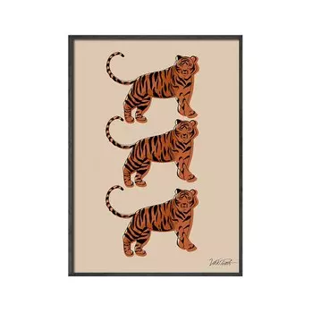 Картина на холсте Angels Wall Art Тигр Мультфильм