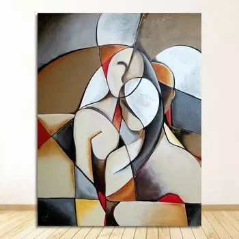 Картина на холсте DHRM Абстрактная мечтающая женщина