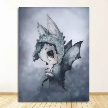 Картина на холсте DHRM Абстрактная животные