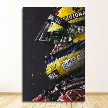 Картина на холсте DHRM Айртон Сенна