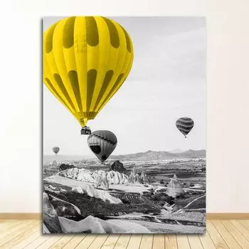 Картина на холсте DHRM Черно-белый пейзаж