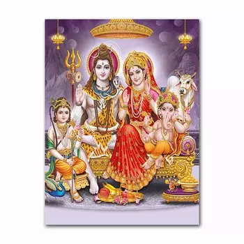 Картина на холсте DHRM Индийские храмы