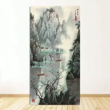 Картина на холсте DHRM Китайский пейзаж