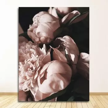 Картина на холсте DHRM Розовый цветок пиона