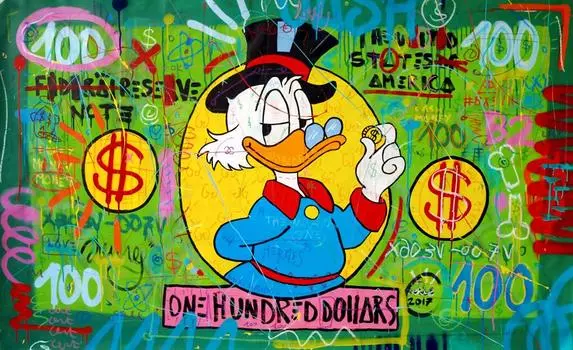 Картина на холсте Disney Graffiti Art Donald Duck