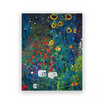 Картина на холсте Gustav Klimt Bauerngarten walls tale