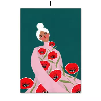 Картина на холсте "Полосатые Девушки"